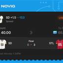 VIP ticket: SD +1.5, lost