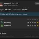 Bonus ticket: Satou Sabally Under 13.5 Points, void