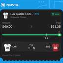 Bonus ticket: Luis Castillo Over 3.5 Strikeouts Thrown, won