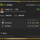 Bonus ticket: Jalen Brunson Under 2.5 Three Pointers Made (-162), won