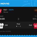 VIP ticket: CLE Moneyline, lost