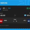 Owner ticket: ATL Moneyline -144, won