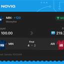 VIP ticket: MIN Moneyline +120, won