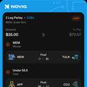 Bonus ticket: MEM Moneyline + Under 55.5 (APP vs CCU), lost