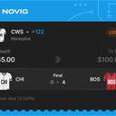 VIP ticket: CWS Moneyline +122, lost