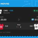 VIP ticket: CWS (CHI White Sox) Moneyline +106, won