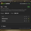 Bonus ticket: Both Teams to Score - Yes, won