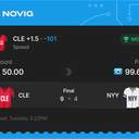 VIP ticket: CLE +1.5 Spread, won