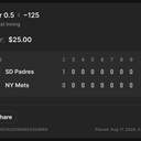 Bonus ticket: Under 0.5 Runs - 1st Inning, lost