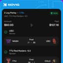 Bonus ticket: 2-leg parlay: USC Moneyline; TTU Red Raiders -6.5, won