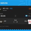 VIP ticket: PIT +1.5, lost