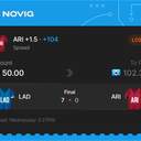 VIP ticket: ARI +1.5, lost