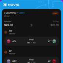 Bonus ticket: NY Moneyline + LV Moneyline, lost