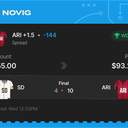 VIP ticket: ARI +1.5 (Spread), won