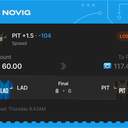 VIP ticket: PIT +1.5, lost