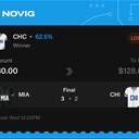 Owner ticket: CHC Moneyline, lost