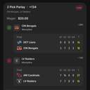 Bonus ticket: 2 Pick Parlay: CIN Bengals Moneyline, LV Raiders Moneyline, lost