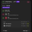 Bonus ticket: 3 Pick Parlay (SGP): Under 49.5 Total Alternate, Kaleb Johnson 20+ Rushing Yards, Bijan Robinson 60+ Rushing Yards, lost