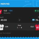 VIP ticket: CLE Moneyline -104, won