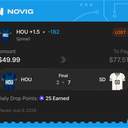 VIP ticket: HOU +1.5 (Spread), lost