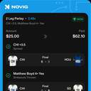 Bonus ticket: 2-leg parlay: CHI +3.5 (Spread), Matthew Boyd 4+ Strikeouts Thrown Yes, won