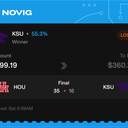 Whale ticket: KSU Moneyline, lost