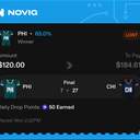 Owner ticket: PHI Moneyline (Winner), lost