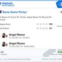 Bonus ticket: SGP: Angel Reese To Score 15+ Points + Angel Reese To Record 10+ Rebounds, won