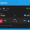 VIP ticket: MIL Moneyline -119, won