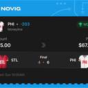 VIP ticket: PHI Moneyline -203, won