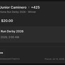 Bonus ticket: Junior Caminero to win Home Run Derby 2026, lost