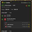 Bonus ticket: 4 Pick Parlay (SGPx): SF 49ers ML + Christian McCaffrey Anytime TD Scorer; BAL Ravens ML + Derrick Henry Anytime TD Scorer, won