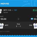 VIP ticket: NYY +1.5 (Spread), won