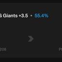 Whale ticket: NYG Giants +3.5 Spread, won