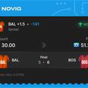 VIP ticket: BAL +1.5 (Spread), won