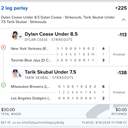 Bonus ticket: 2-leg parlay: Dylan Cease Under 8.5 Strikeouts, Tarik Skubal Under 7.5 Strikeouts, lost