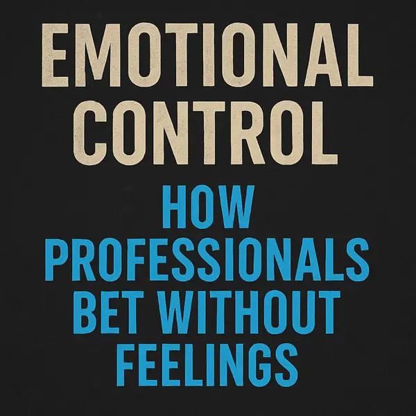Emotional Control — How Professionals Bet Without Feelings
