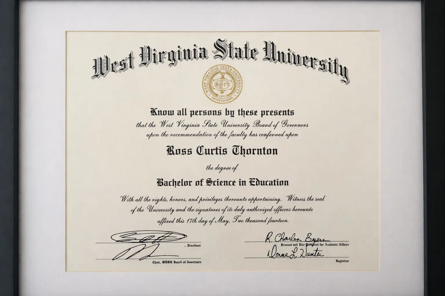 Ross Thornton degree, the education behind the Wise Guy System